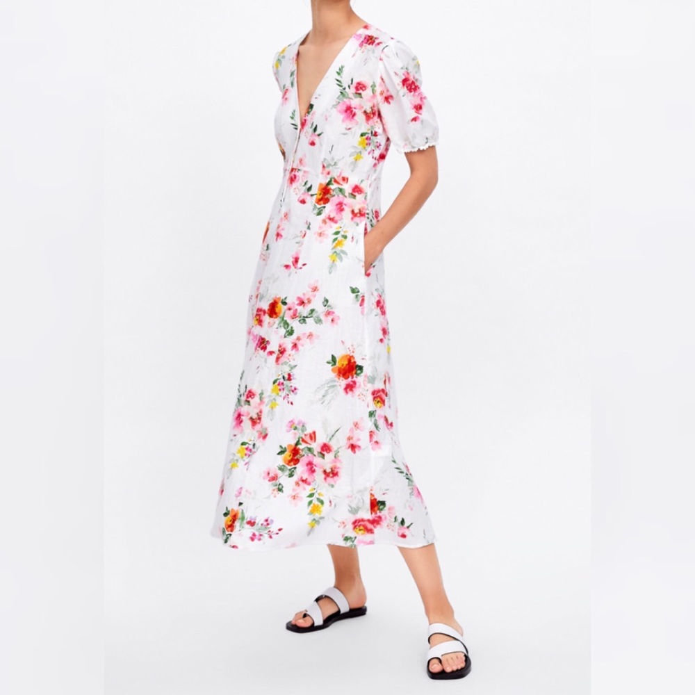 Zara Floral Print Dress